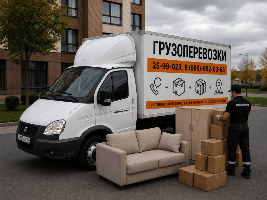 Газель 1,5 тонны с мебелью для переезда